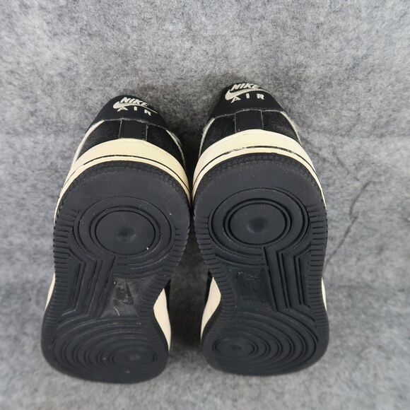Nike Shoes Youth 5.5 Sneakers Air Force 1 Lifestyle Active Casual Leather Black - Picture 10 of 14